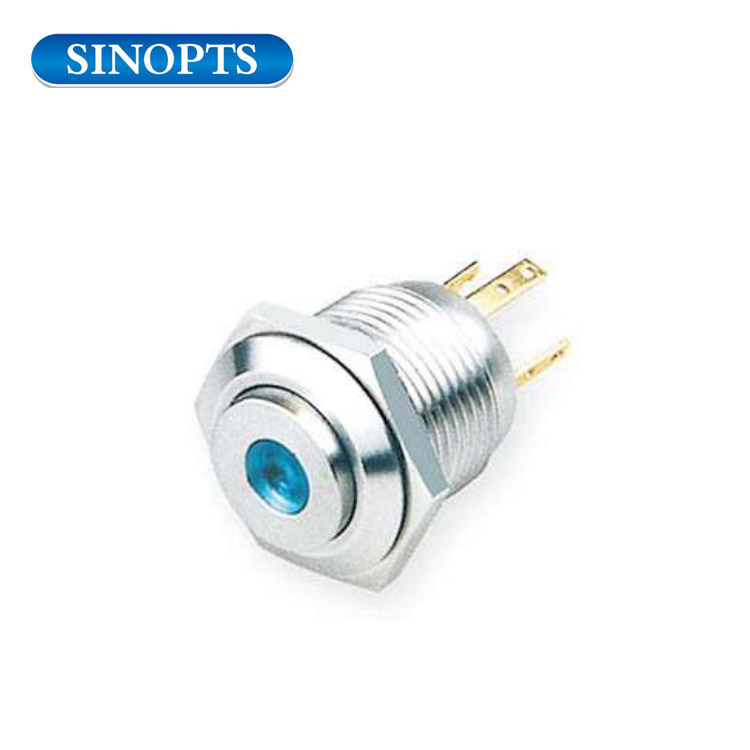 16MM 120v Anlık Paslanmaz Çelik Buton Anahtarı